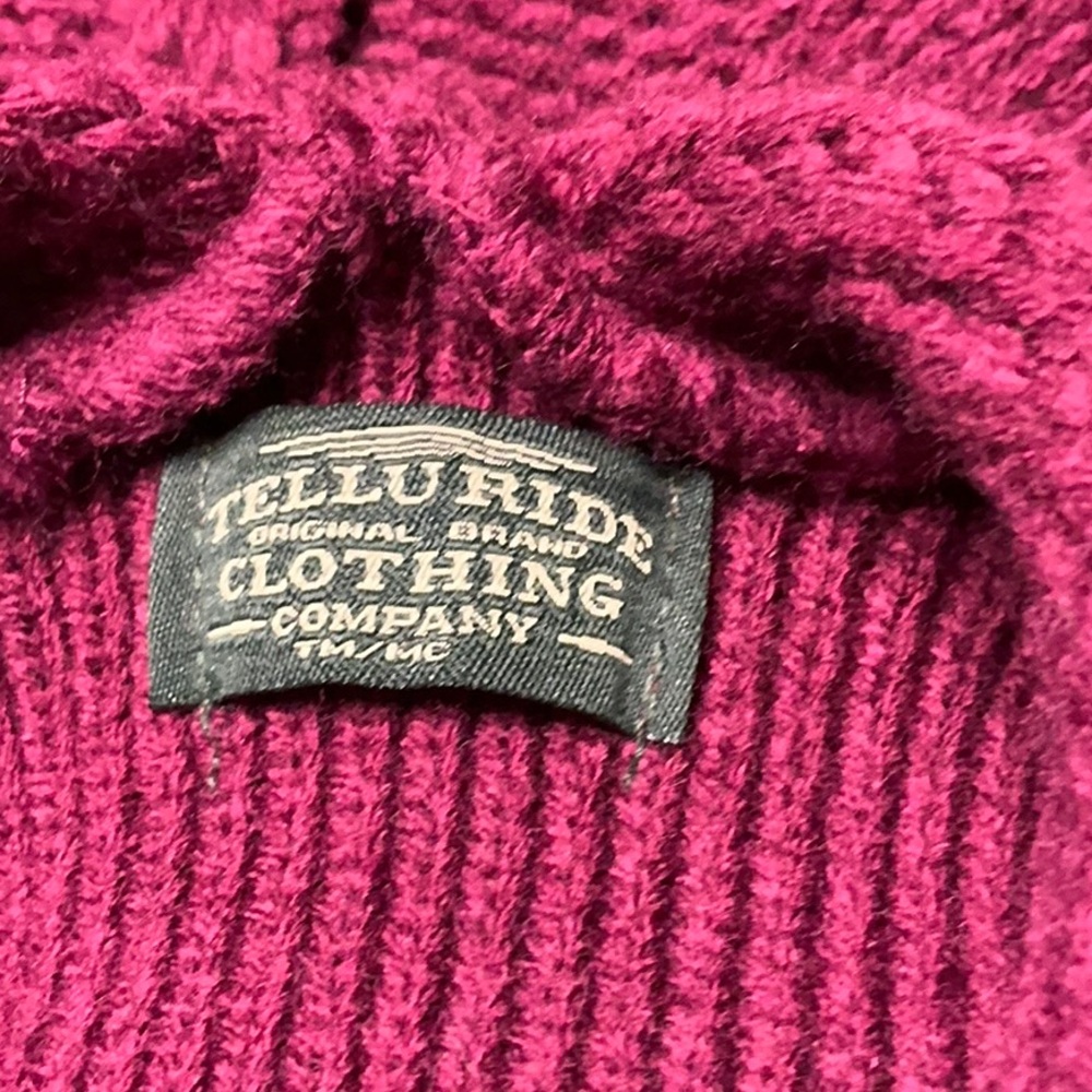 Cozy Cable Knit Dog Sweater in Plum - Picture 9 of 9